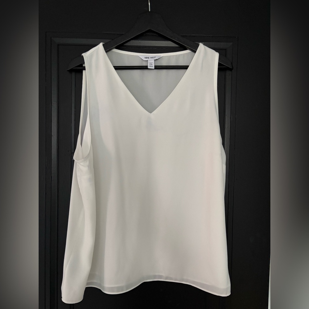 Nine West Women's Elegant White Tank Top